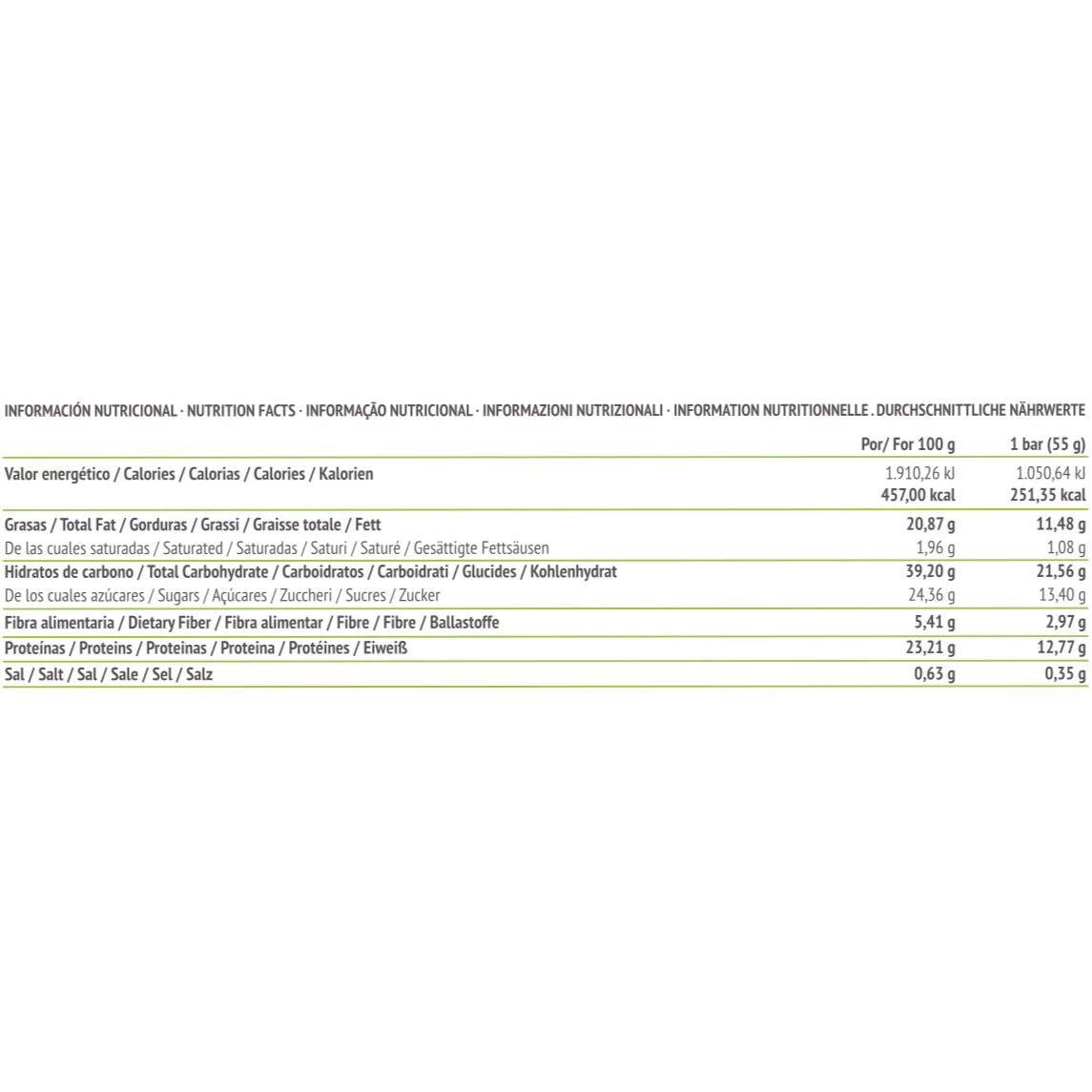 Barrita energética con nueces y dátiles Paleobull  Barrita unitaria 55 g