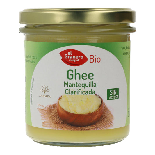 Ghee Mantequilla Clarificada Ayurvedica Bio El Granero, 340 ml