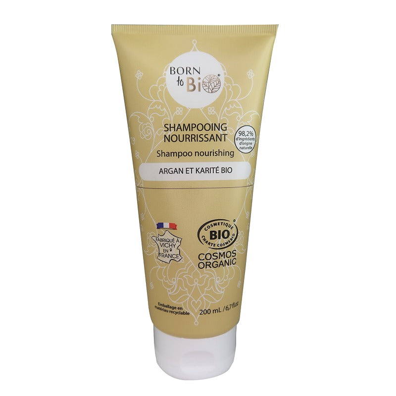 Champú Nutritivo para Cabello Seco o Dañado Cosmos Organic Born to Bio 200 ml