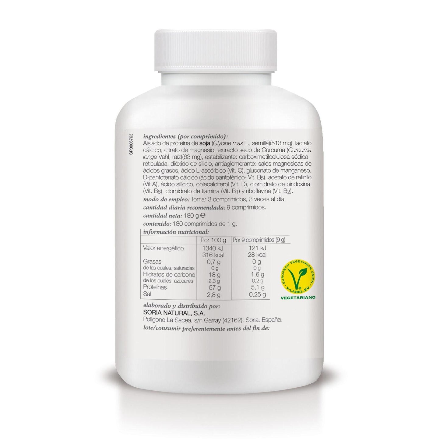 Mincartil Reforzado Soria Natural, 180 tabletas