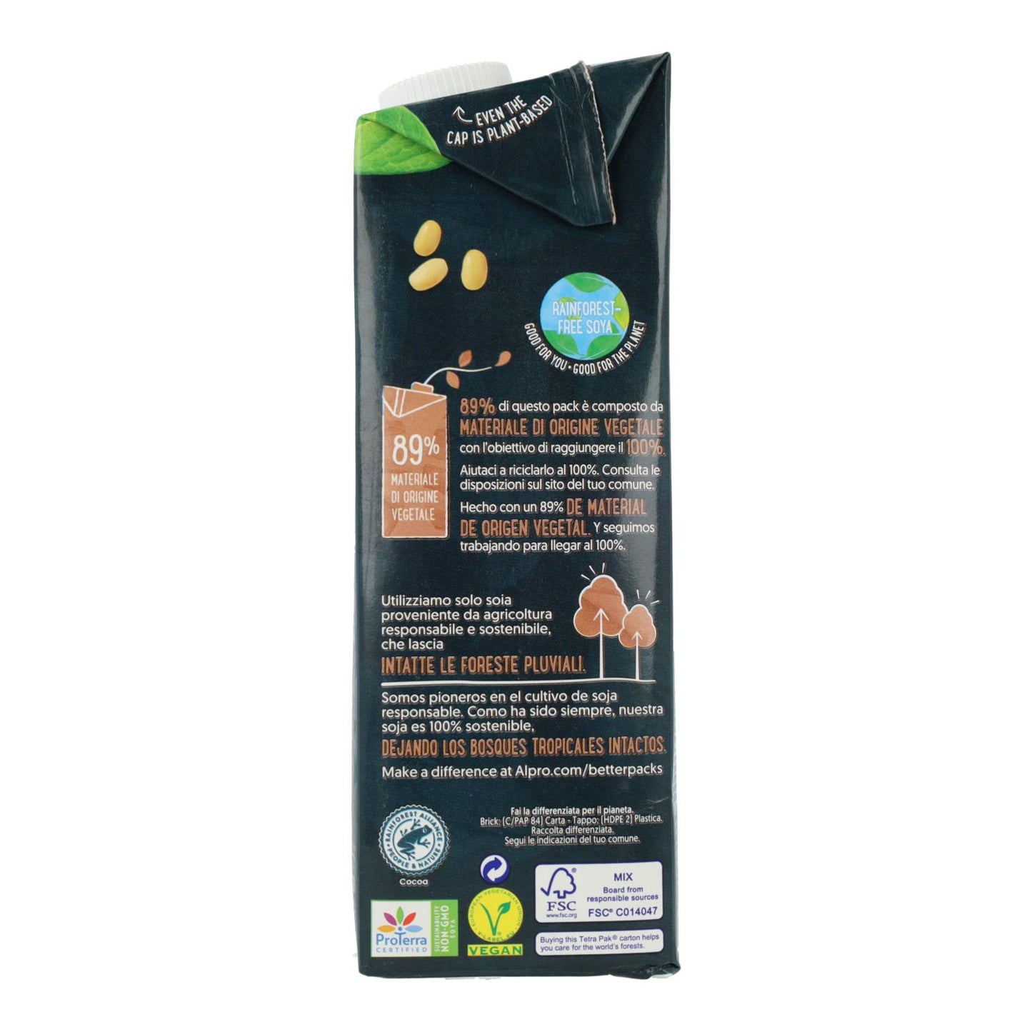 Pack 6 uds Bebida de Soja Chocolate con Proteínas Alpro 1 Litro