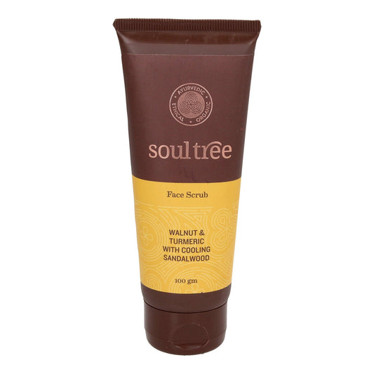 Exfoliante facial con Nuez, Cúrcuma y Sándalo La Rueda Natural 100 g