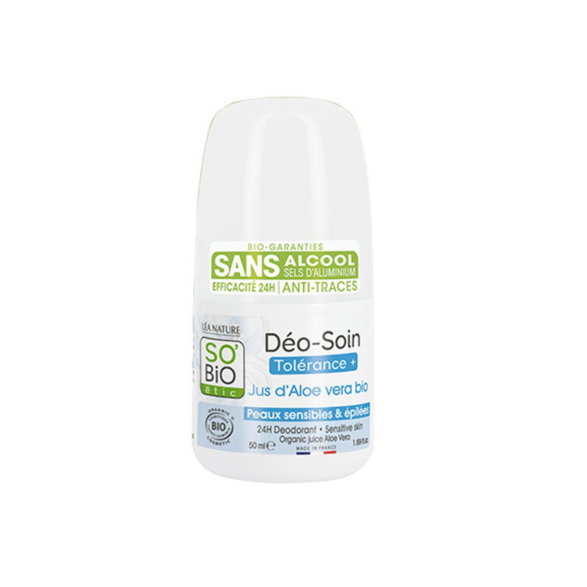 Desodorante 24h roll-on con aloe vera BIO So'Bio étic 50 ml