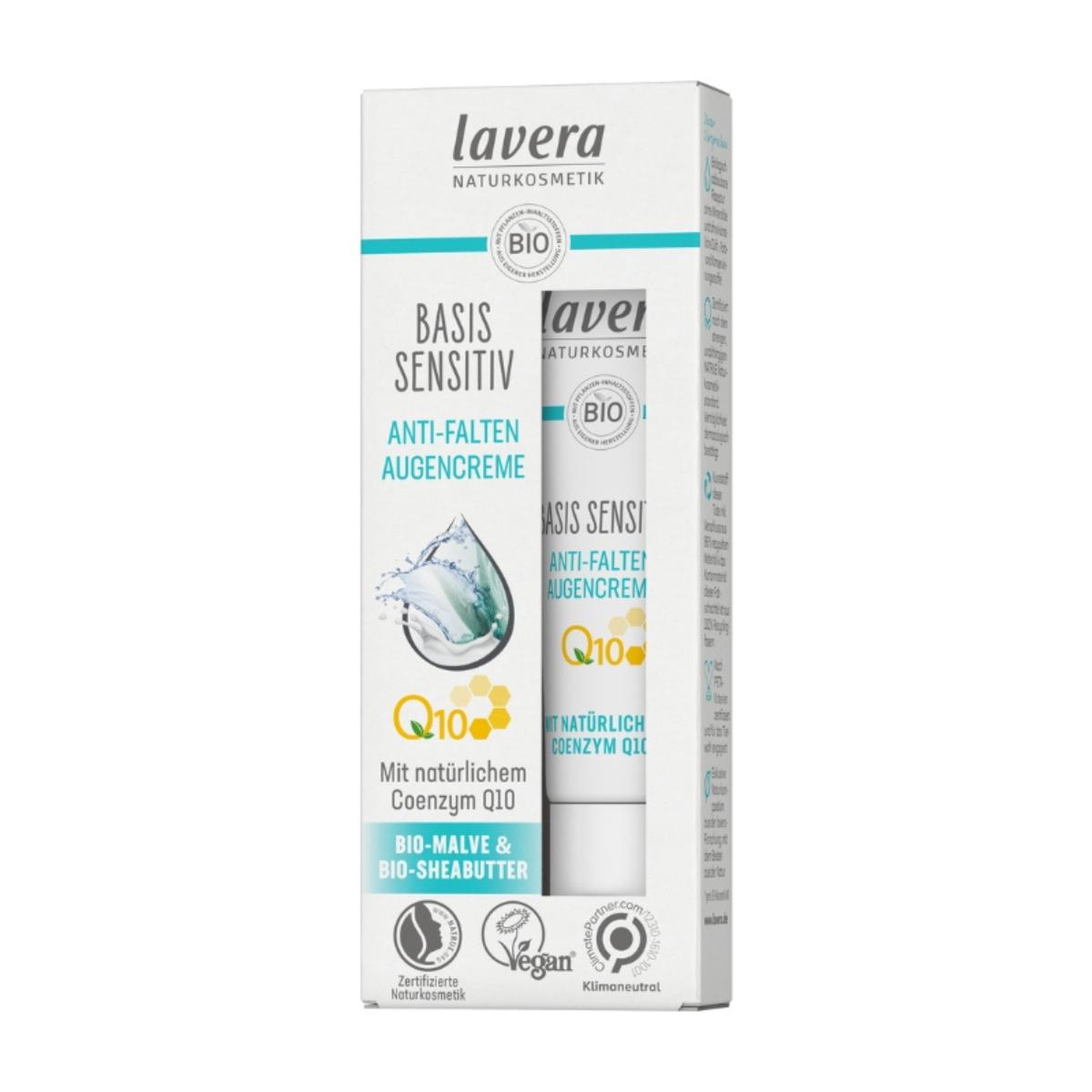 Contorno ojos crema Q10 basis sensitiv, Lavera 15 ml