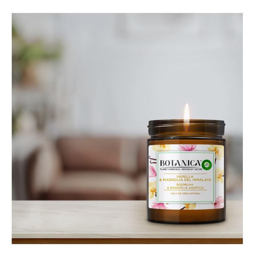 Vela Aromática Vainilla y Magnolia Botanica