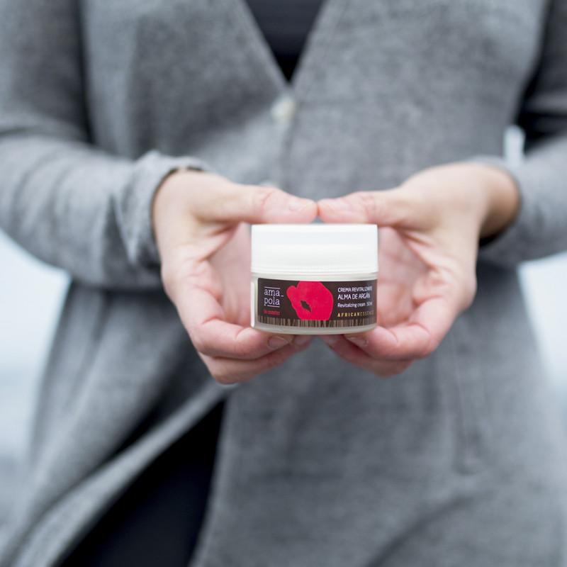 Crema revitalizante alma de argán Amapola Biocosmetics 50 ml