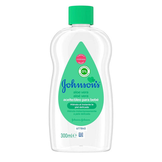 Johnson's Baby Aloe Vera Aceite, hidrata y nutre al instante