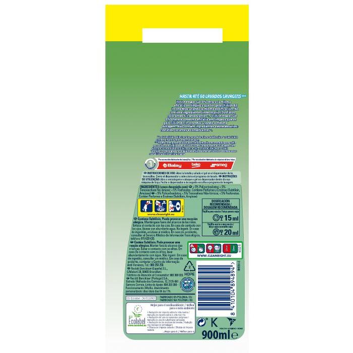 Gel Lavavajilla Finish 0% Power Gel 60 dosis