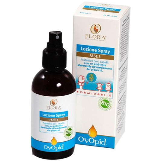 Loción spray antipiojos Ovopid Fase 3 Flora, 150 ml