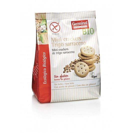 Mini crackers de Trigo Sarraceno sin gluten Germinal 180 g
