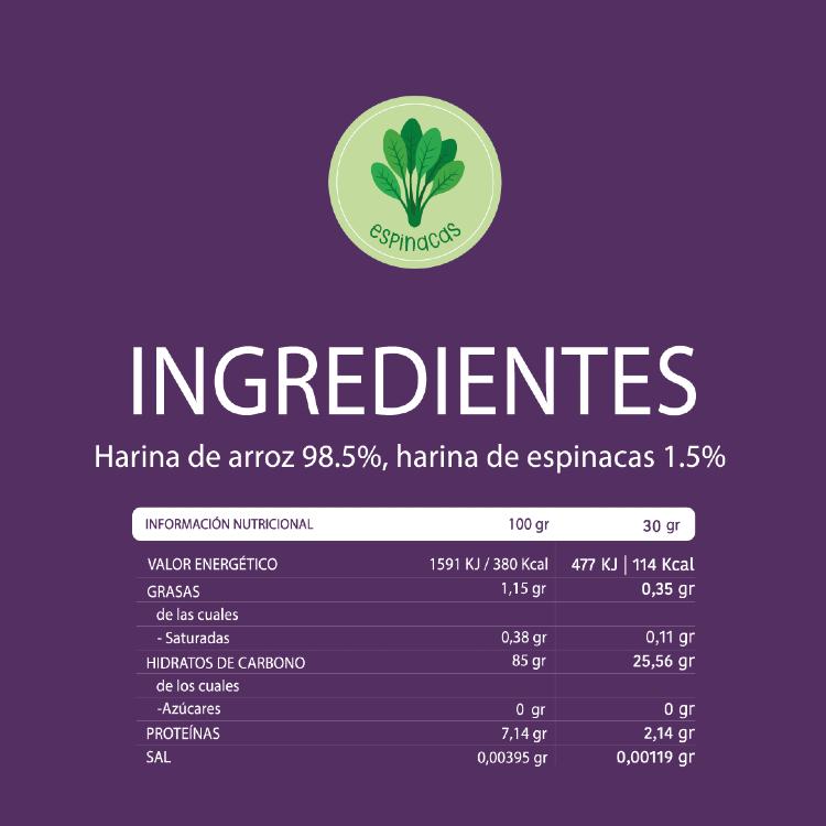 Snack ecológico para bebé +6 meses Biscotes Arroz y Espinacas