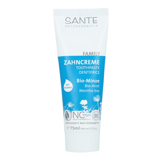 Dentífrico de menta con flúor Sante 75 ml