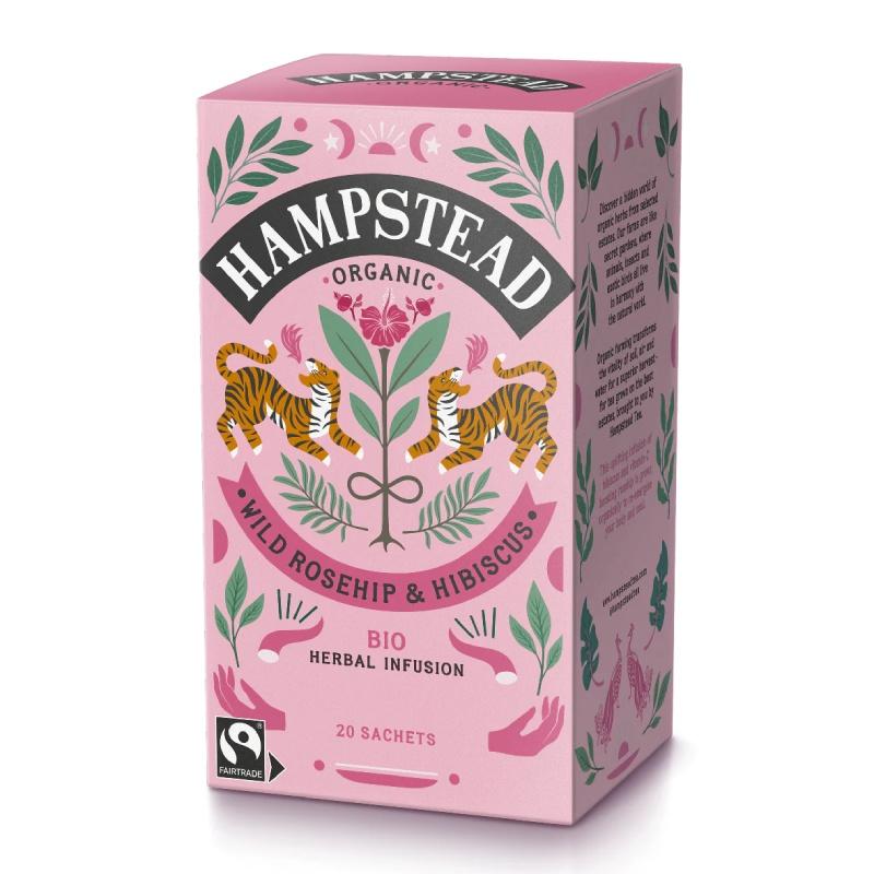 Té hibisco rosa mosqueta Hampstead 20 bolsitas