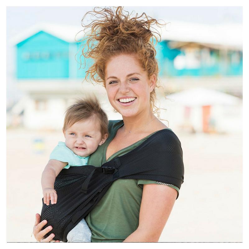 Bandolera Porta Bebés Negro Minimonkey