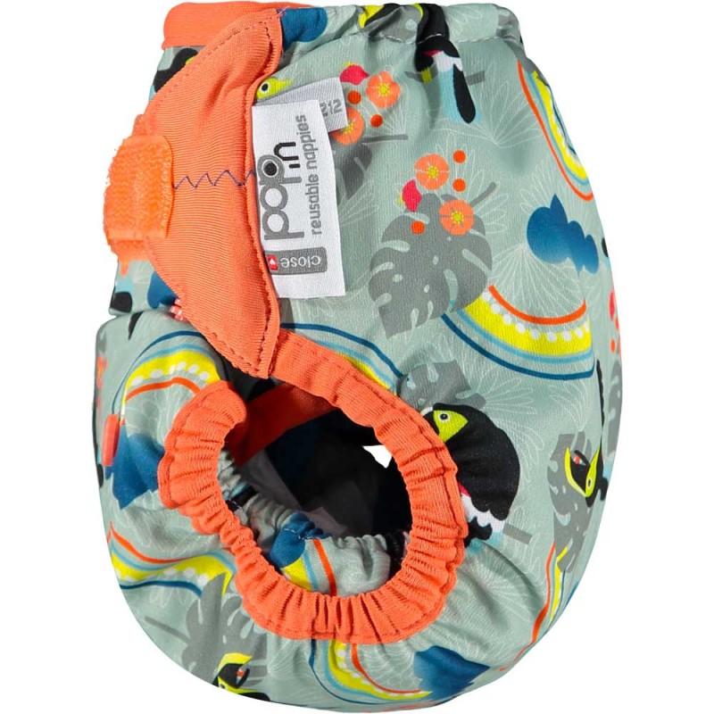 Pañal reutilizable bambú Pop-in velcro Toucan Close Parent