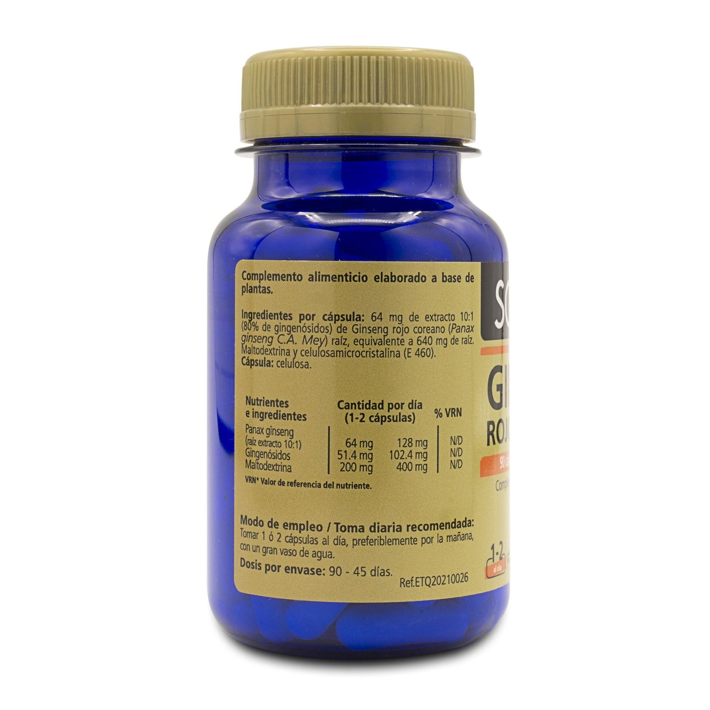 Ginseng Rojo Coreano SANON 90 cápsulas vegetales 500 mg