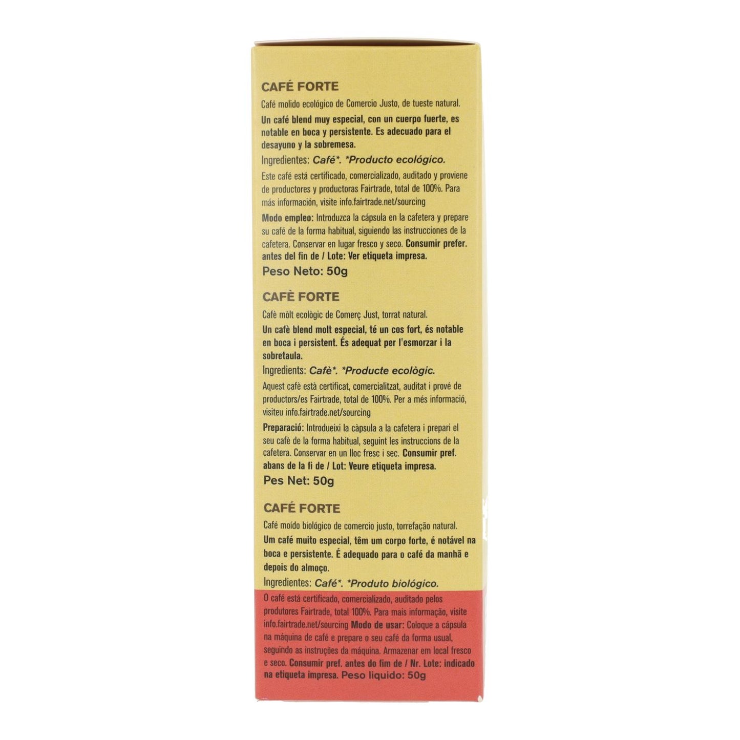 Cápsulas de Café Forte Alternativa 10 uds 5,5 g