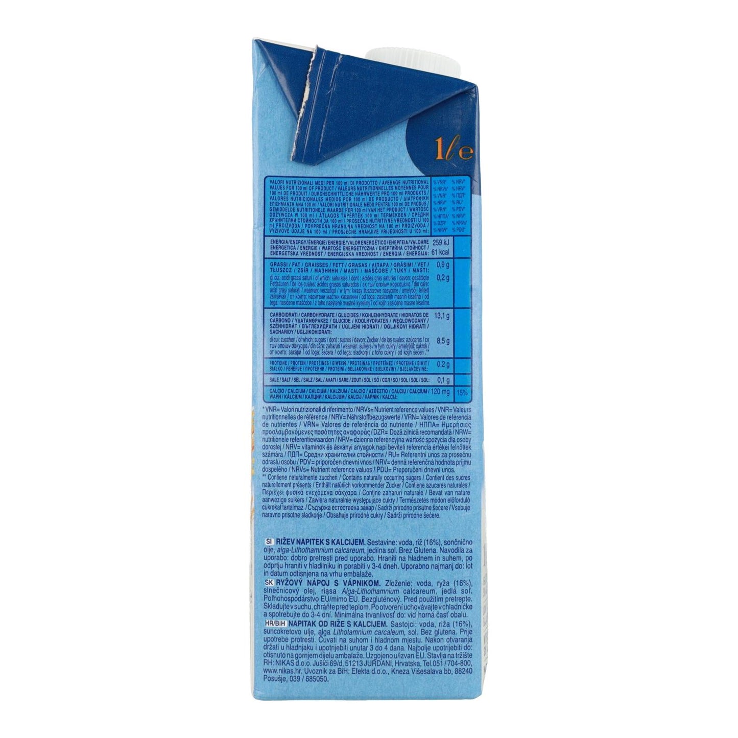 Bebida de Arroz y Calcio Scotti 1L