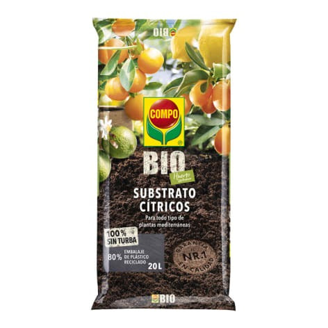 Compo Bio Sustrato Huerto Urbano Cítricos 20 L