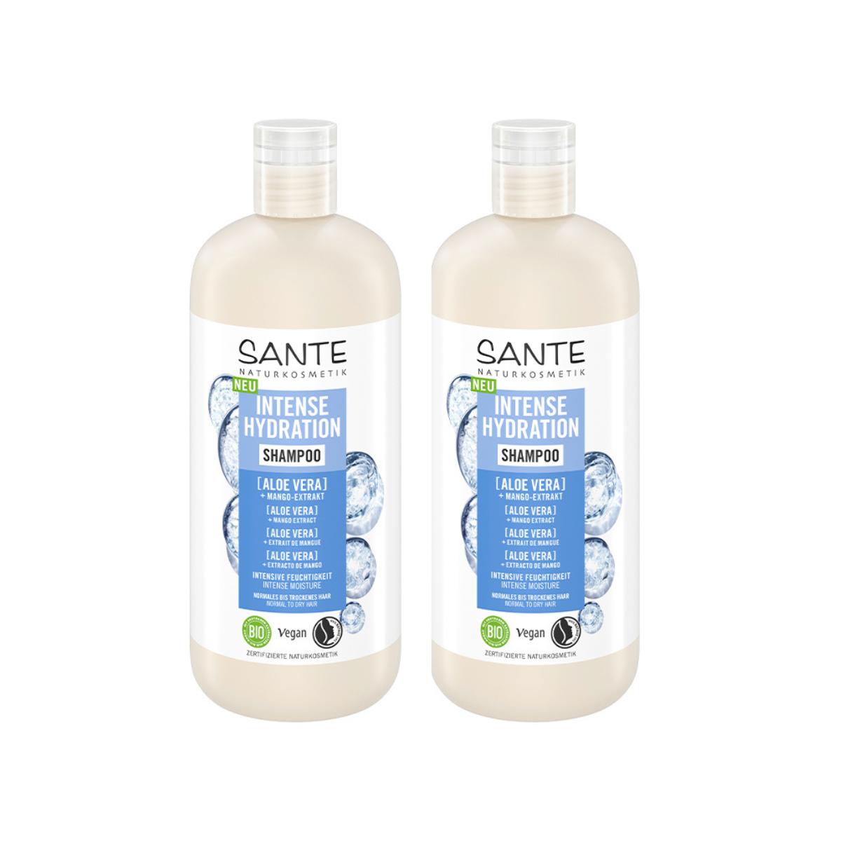 Pack 2x Champú hidratación intensa aloe Sante 500 ml