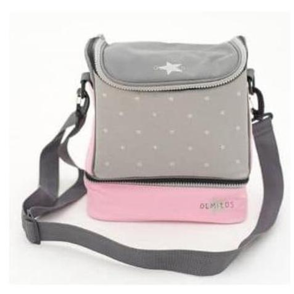 Bolsa isotérmica stars grey Base Rosa
