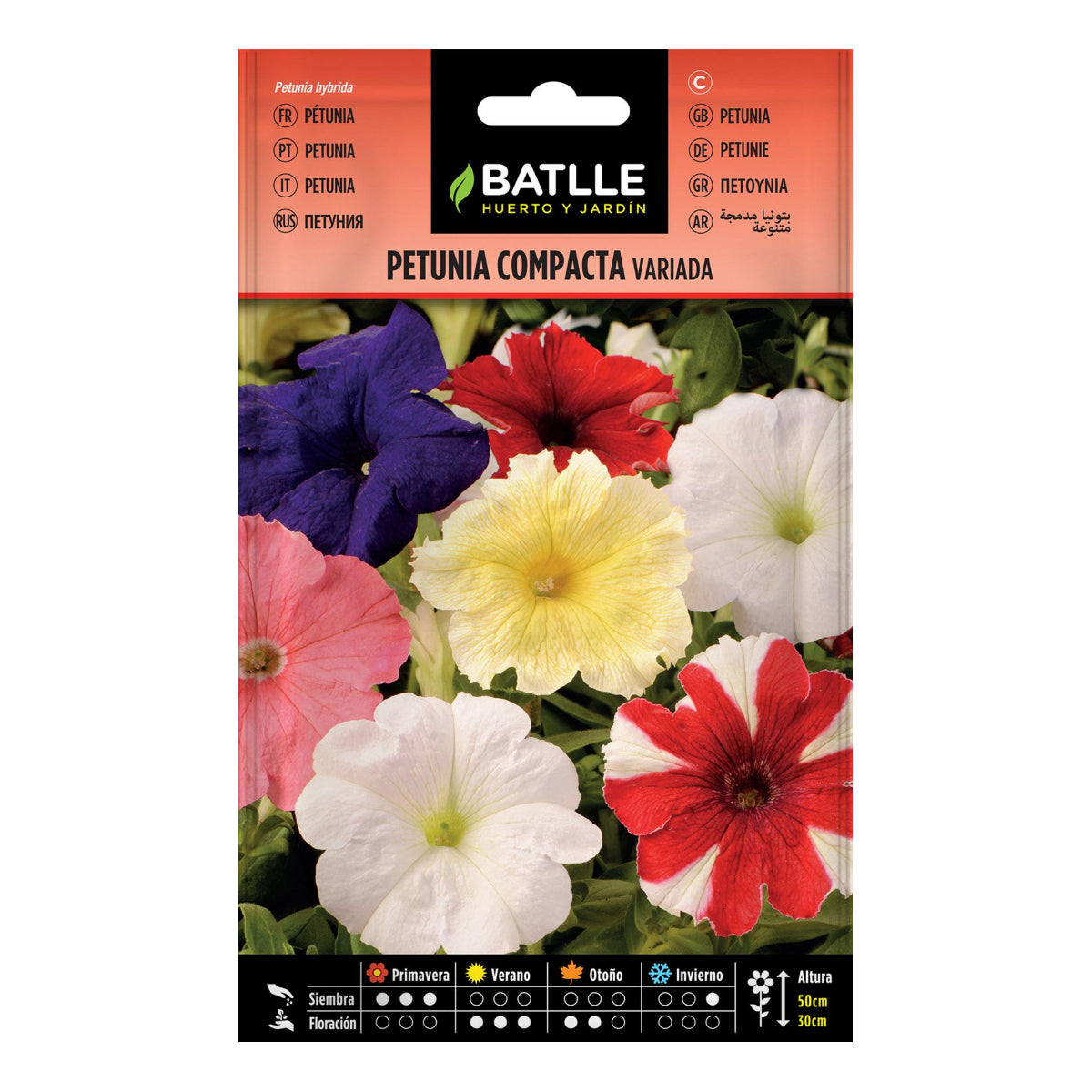 Semillas de Petunia compacta variada Batlle