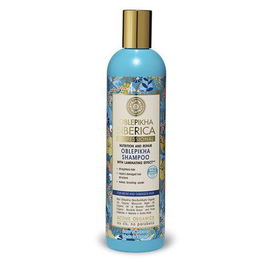 Champú para cabello débil y dañado Oblepikha 400 ml