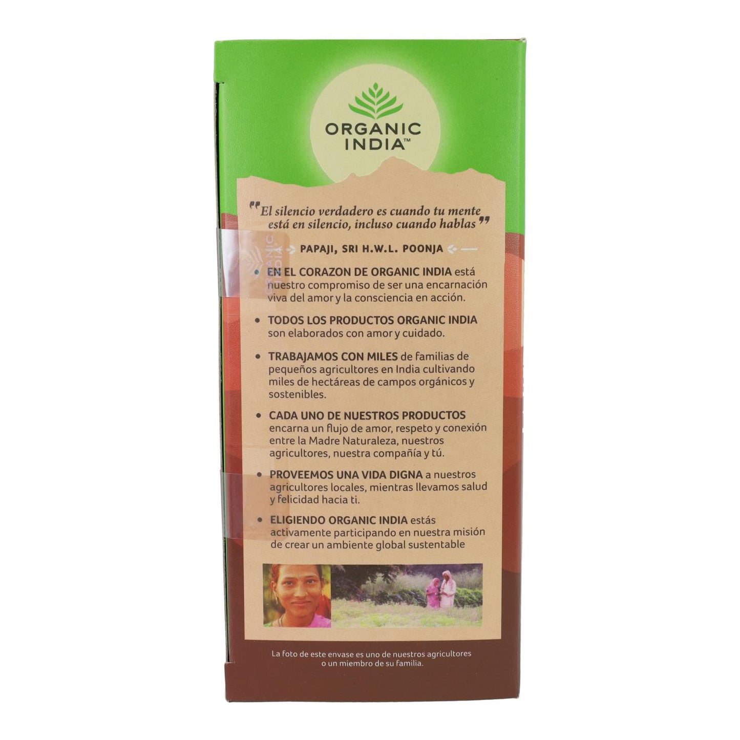 Tulsi y Masala Chai Organic India 25 bolsitas