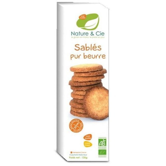Galletas de Mantequilla sin Gluten Bio Nature&Cie 135g