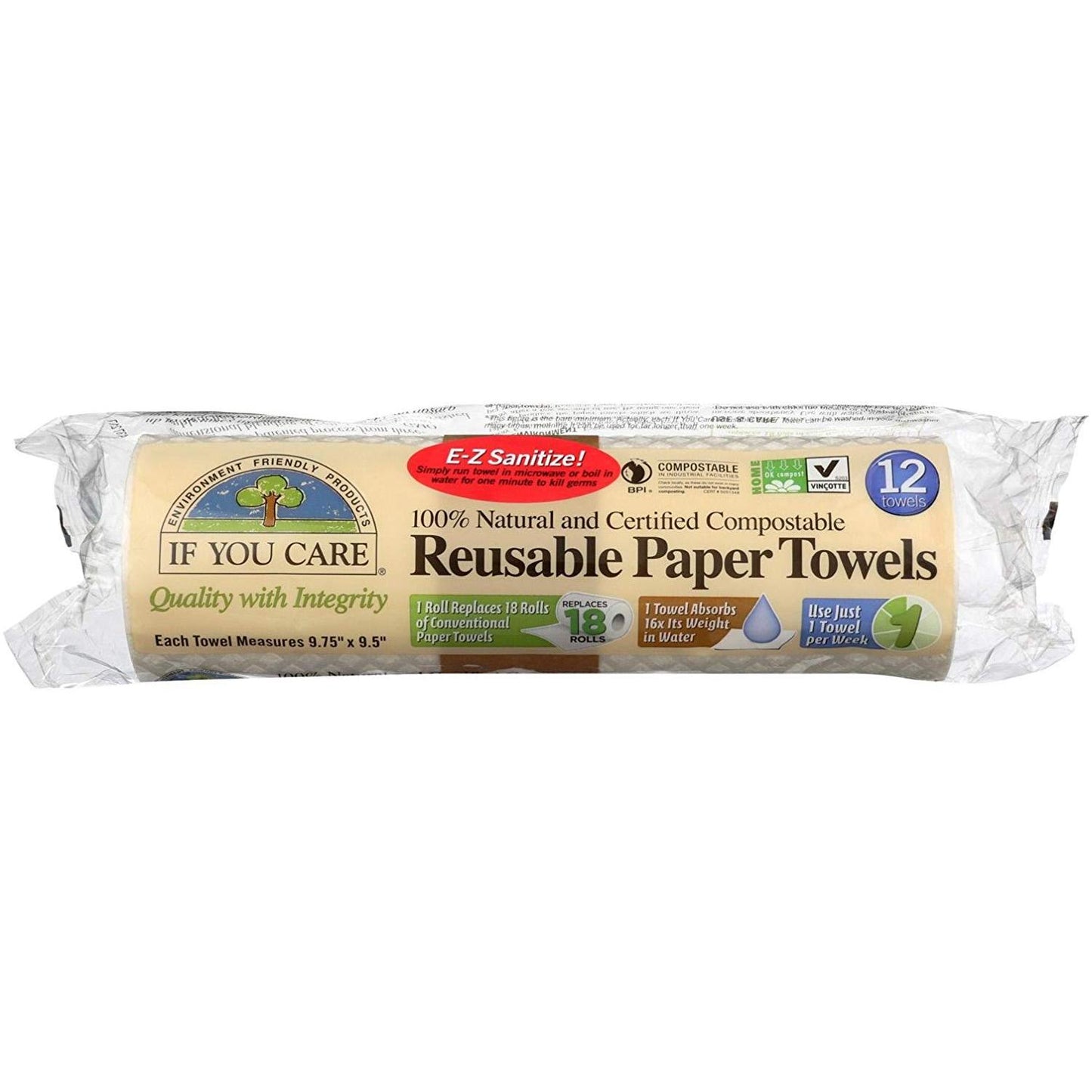 Rollo cocina reutilizable If you care 12 Uds