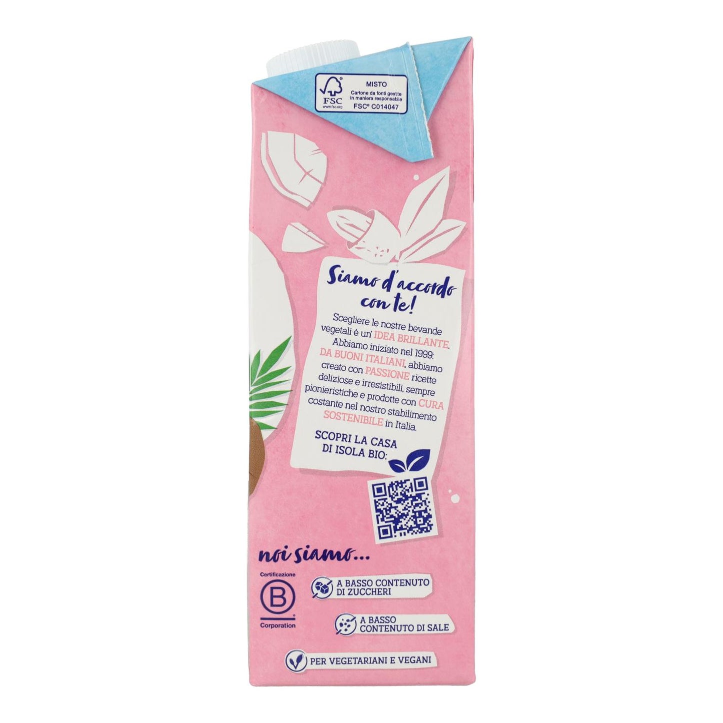 Bebida de Coco y Almendra BIO Isola Bio 1 L