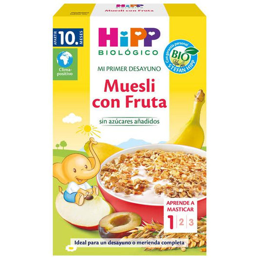Muesli para niños con Fruta Bio +10 meses HiPP 200 g
