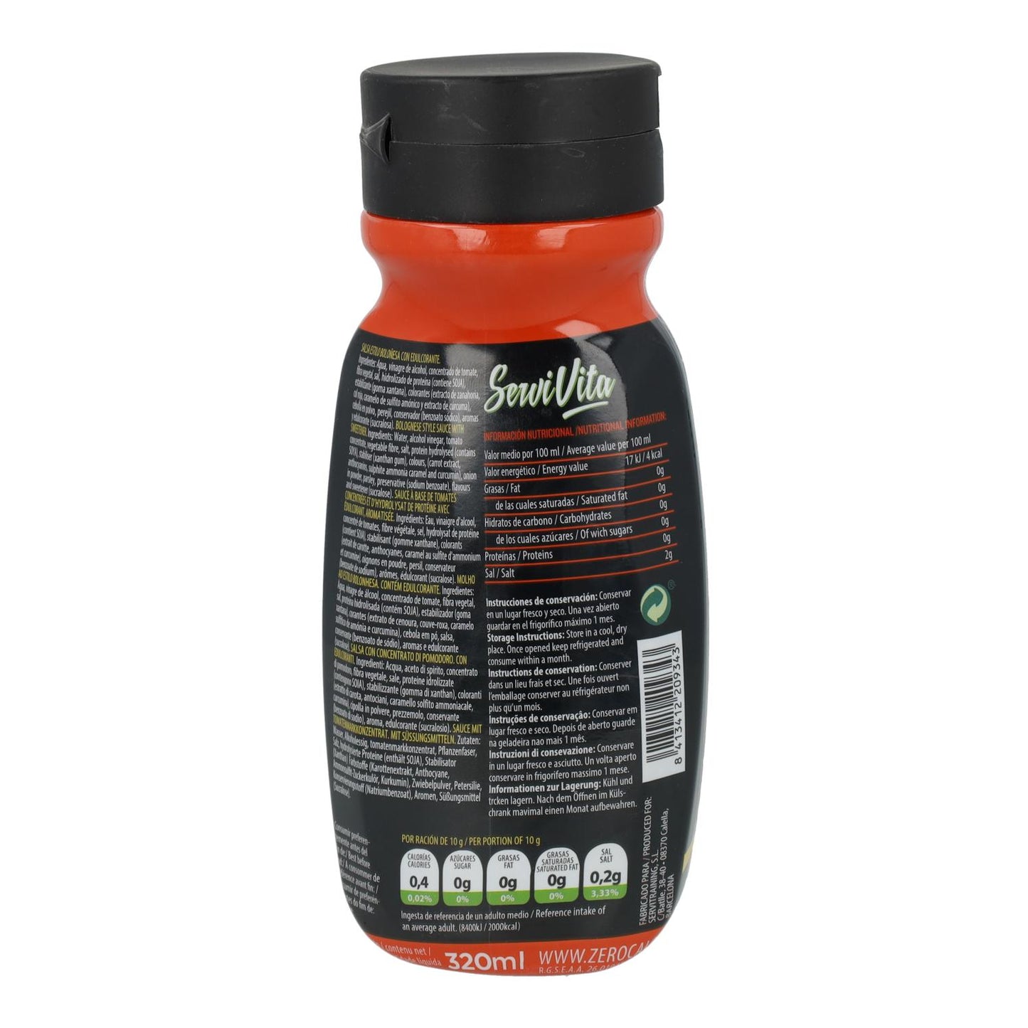 SALSA ZERO Boloñesa SERVIVITA 320 ML