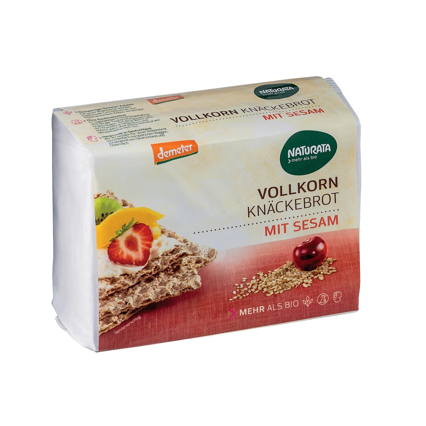 Pan Crujiente de Centeno con Sésamo Eco/Dem Naturata 250g