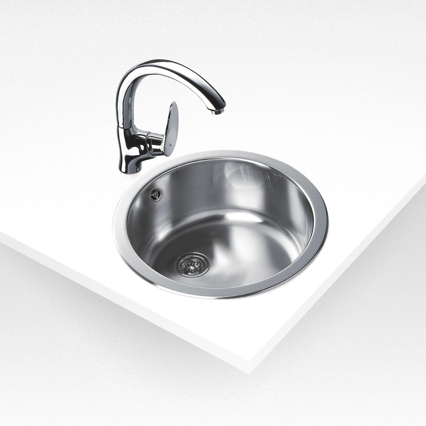 Fregadero circular encastrado 45 cm. Teka