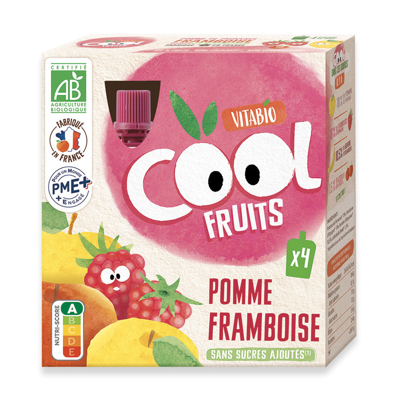 Pouch Manzana, Fresa y Arándanos Vitabio 4X 90 g