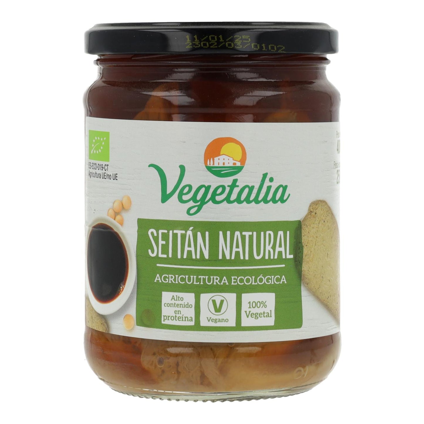 Seitán en tarro de vidrio Vegetalia 250 g