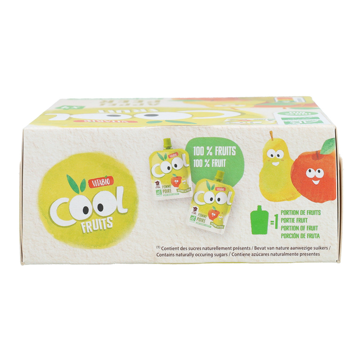 Pack 4x Pouch Manzana y Pera Cool Fruits Vitabio 90 g
