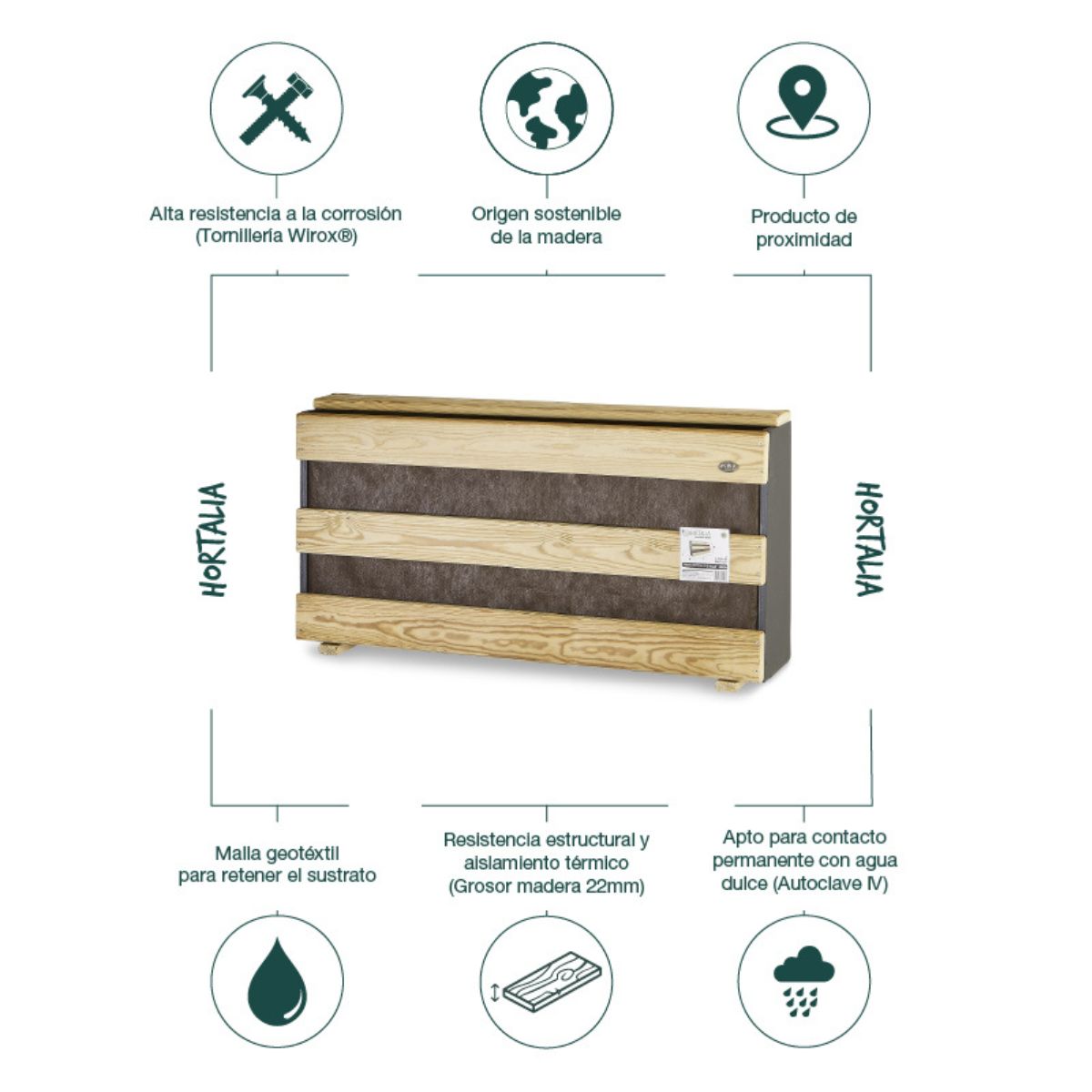 Jardín vertical L Hortalia