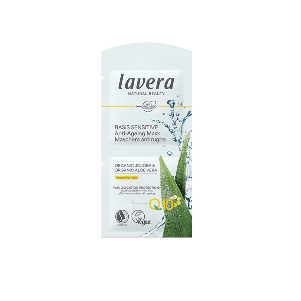 Sobre mascarilla facial q10 basis sensitiv Lavera