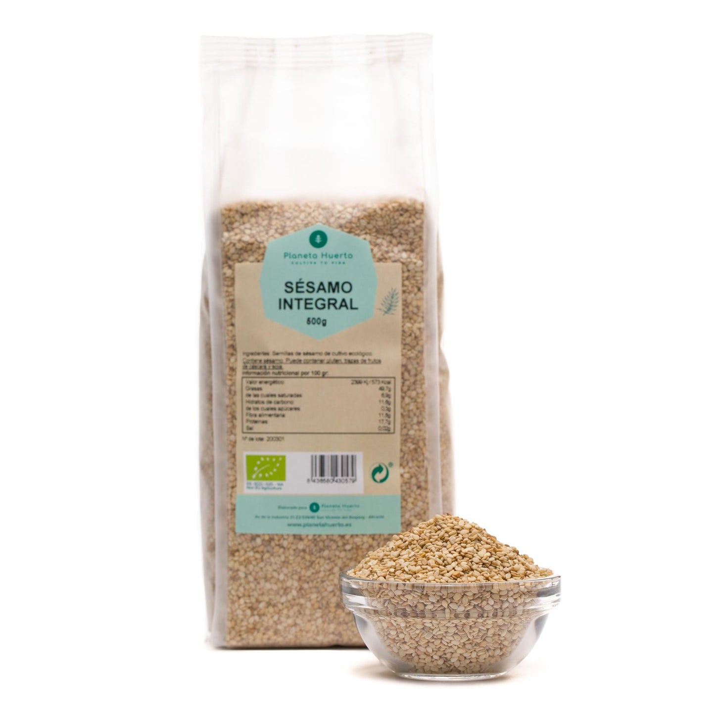 Sésamo integral crudo ECO Planeta Huerto 500 g
