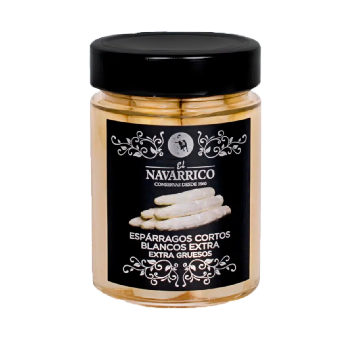Espárragos Blancos Cortos Etiqueta Negra 314 ml El Navarrico
