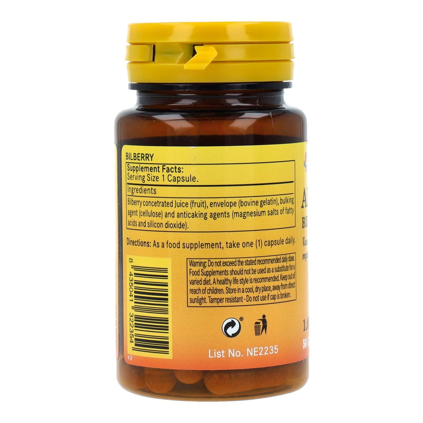 Arandano 1000 mg Nature Essential, 50 cápsulas
