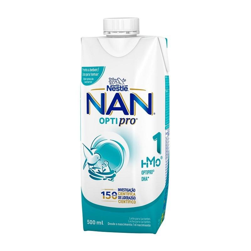Nan Optipro 1 Líquida Leche para inicio desde el primer día Nestlé 500ml