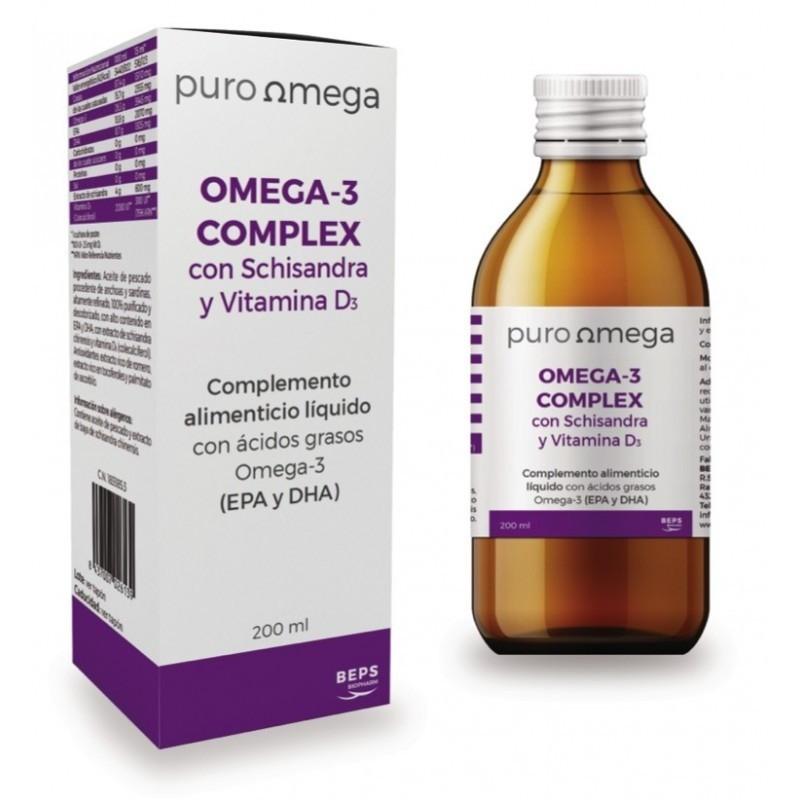 Omega-3 Complex C/Schisandra Y Vitamina D3 Puro Omega 200 ml