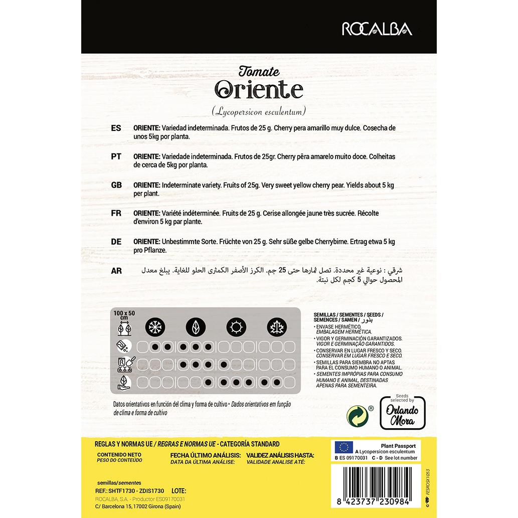 Semillas de Tomate Colección Oriente