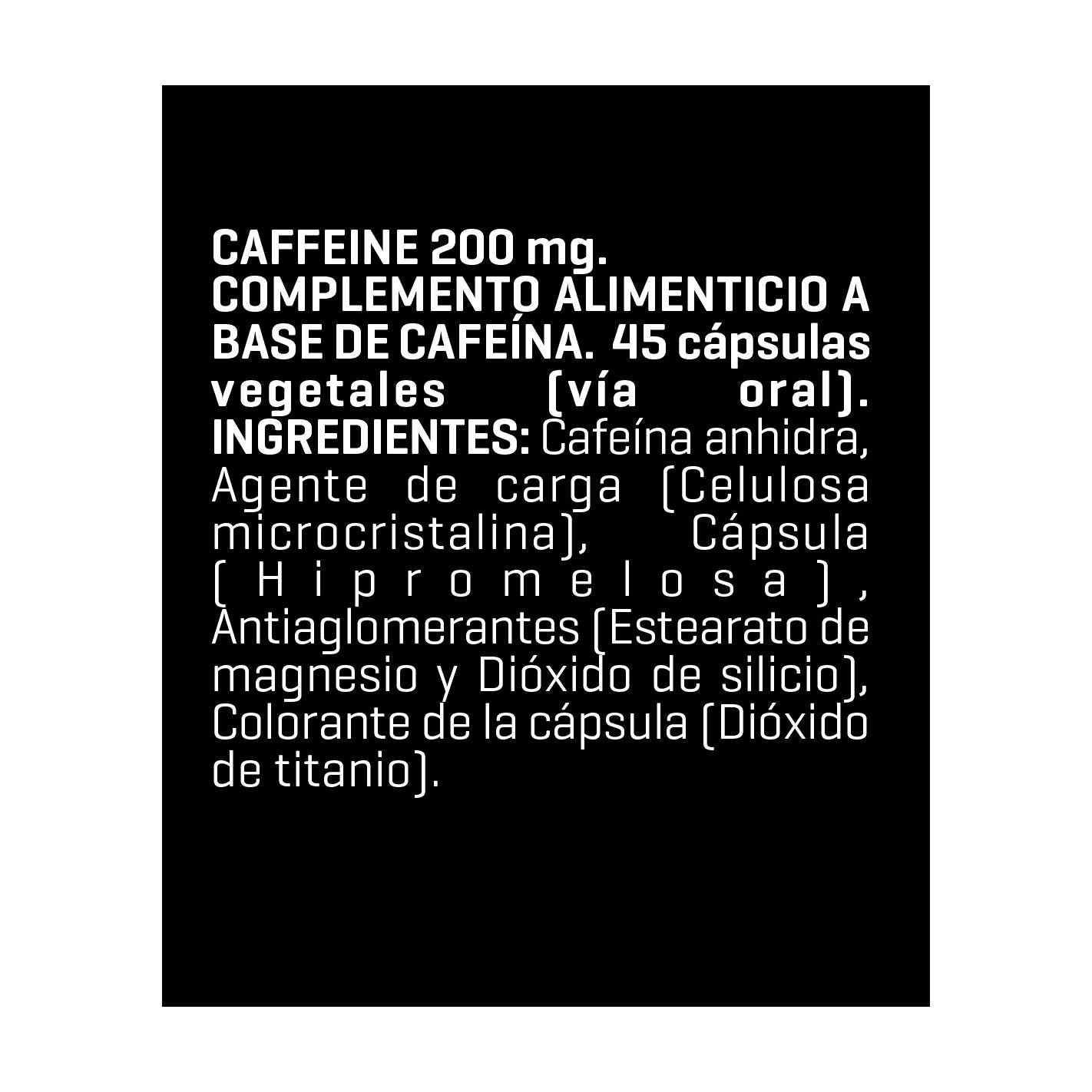 Cafeína para el deporte Powergym 45 cápsulas