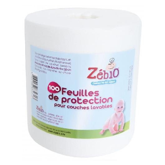 Rollo de 100 hojas celulosa pañal Zebio