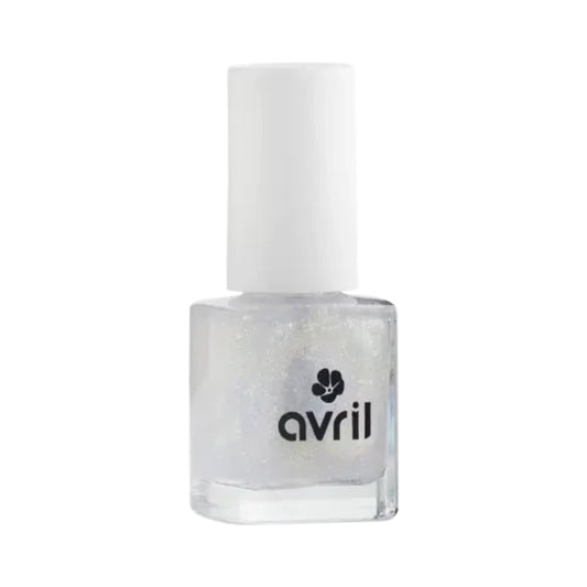 Esmalte Top Coat dorado con purpurina, Avril, 7 ml