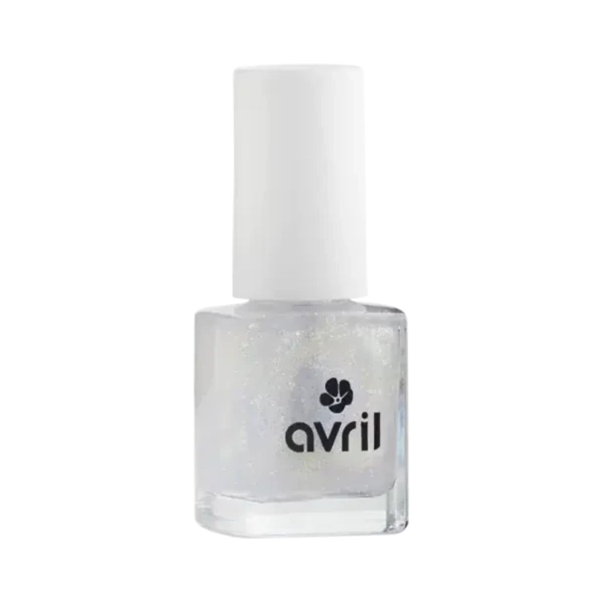 Esmalte Top Coat dorado con purpurina, Avril, 7 ml